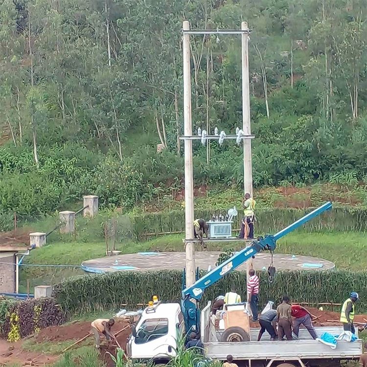 three phase electric power pole mounted distribution transformer 3